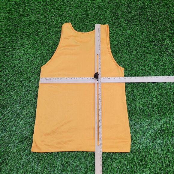 Vintage 90s ASICS Mesh Tank-Top XS 16x25 Orange - Picture 3 of 14